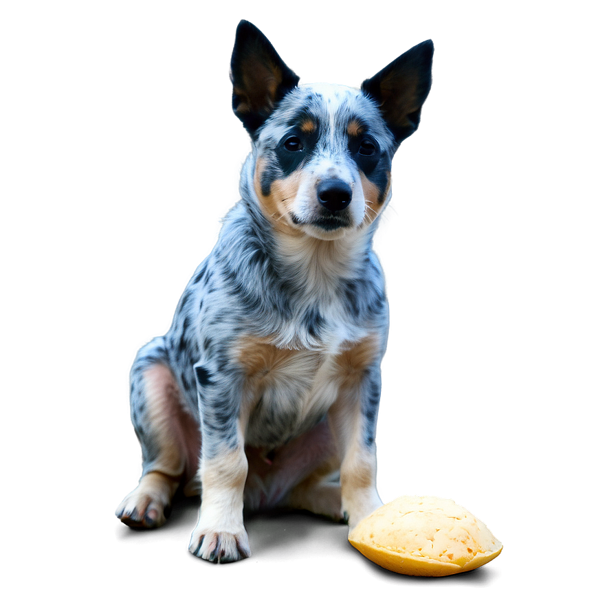 Cute Blue Heeler Sitting Png Cdv PNG Image