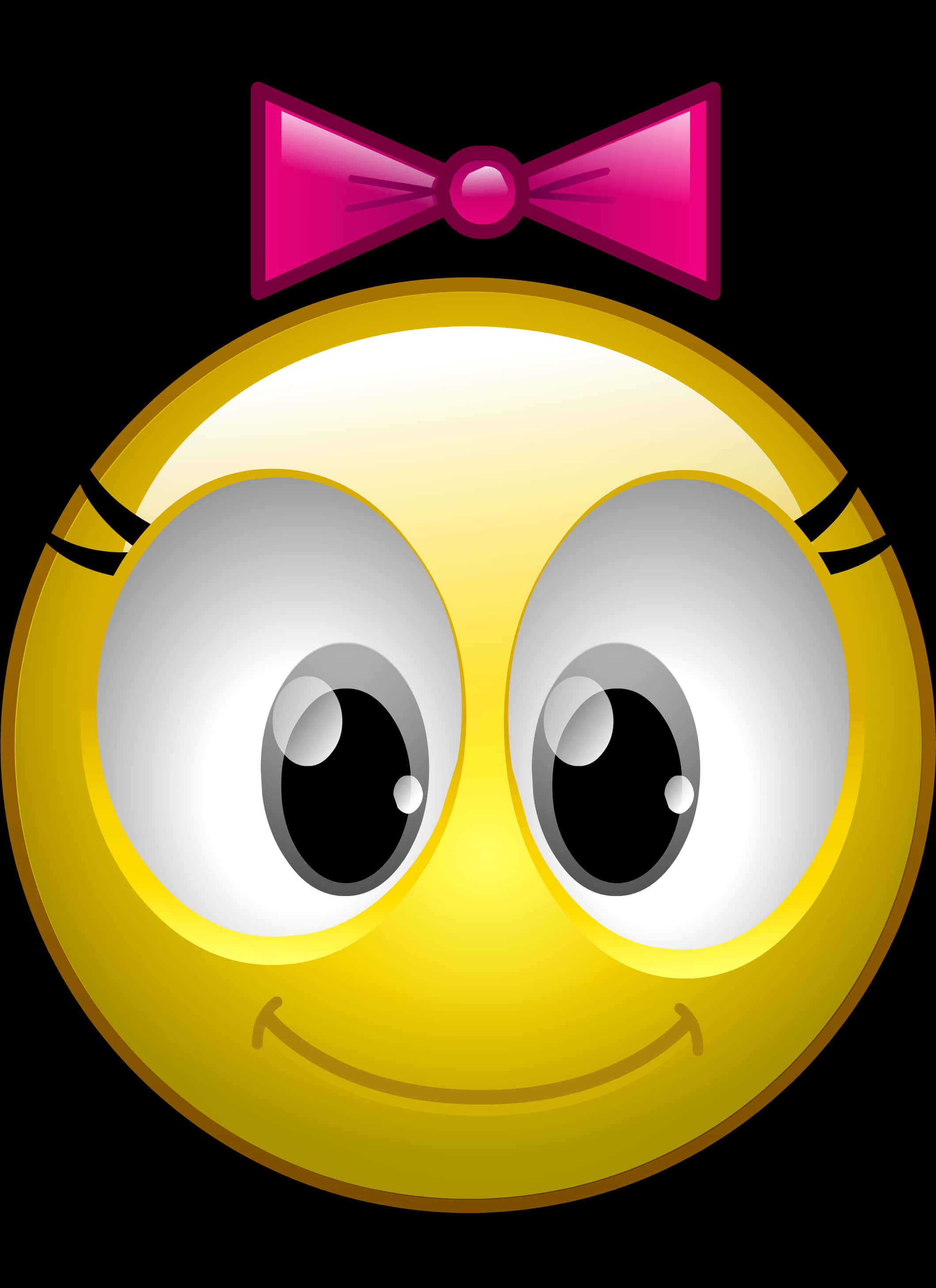 Cute Bow Emoji PNG Image