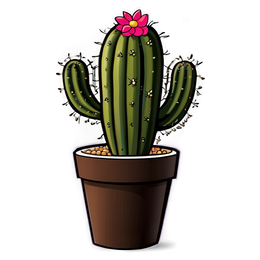 Cute Cactus Png Tsi PNG Image