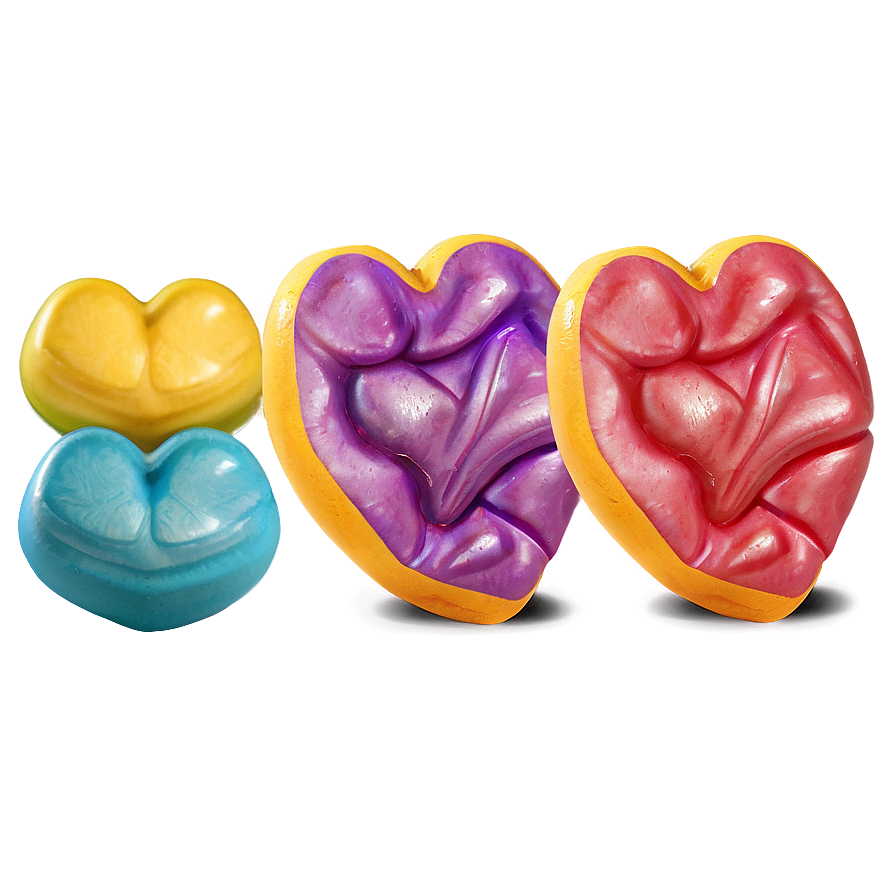 Cute Candy Hearts Png 06212024 PNG Image