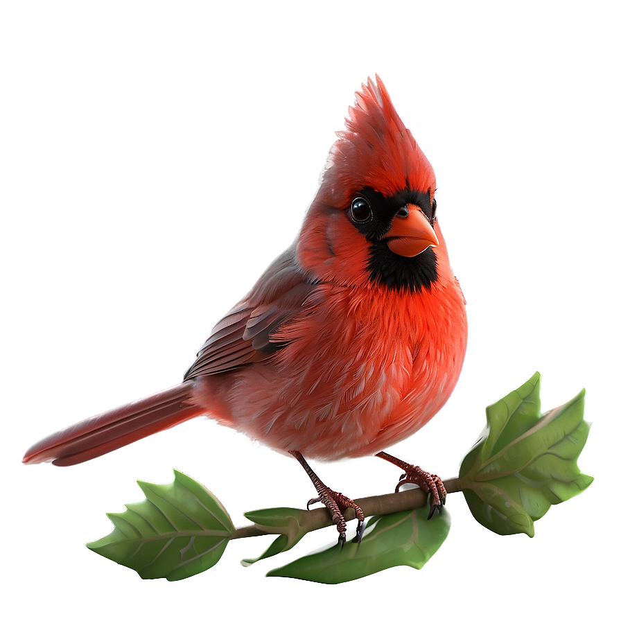 Cute Cardinal Character Png Vgn PNG Image