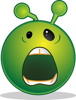 Cute Cartoon Alien Graphic PNG Image