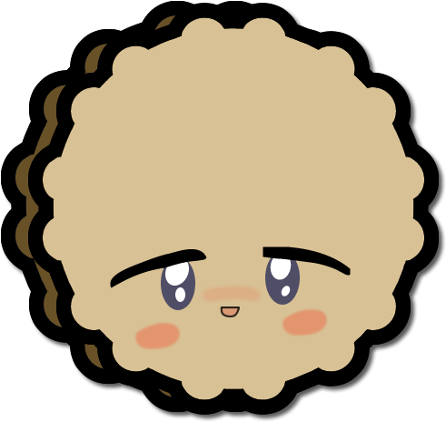 Cute Cartoon Biscuit Character PNG Image