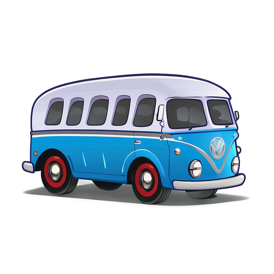 Cute Cartoon Bus Design Png 06272024 PNG Image