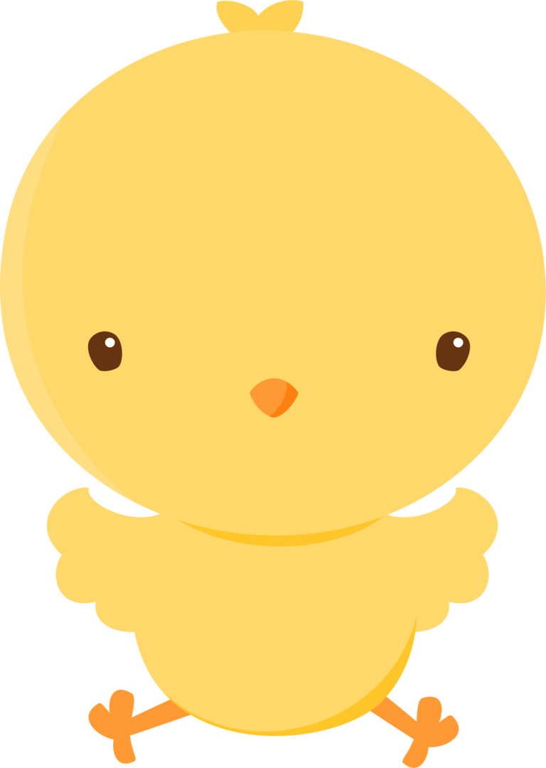 Cute Cartoon Chick Illustration PNG Image