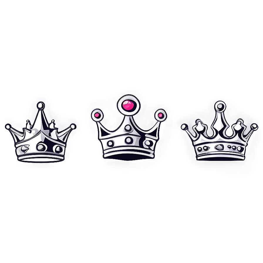 Cute Cartoon Crown Drawing Png 06132024 PNG Image