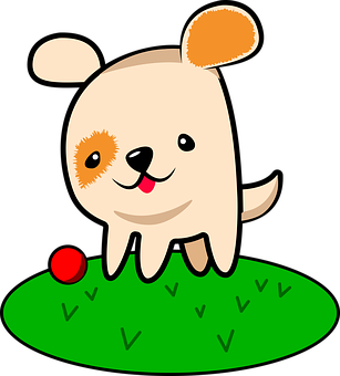 Cute Cartoon Dogon Grass PNG Image