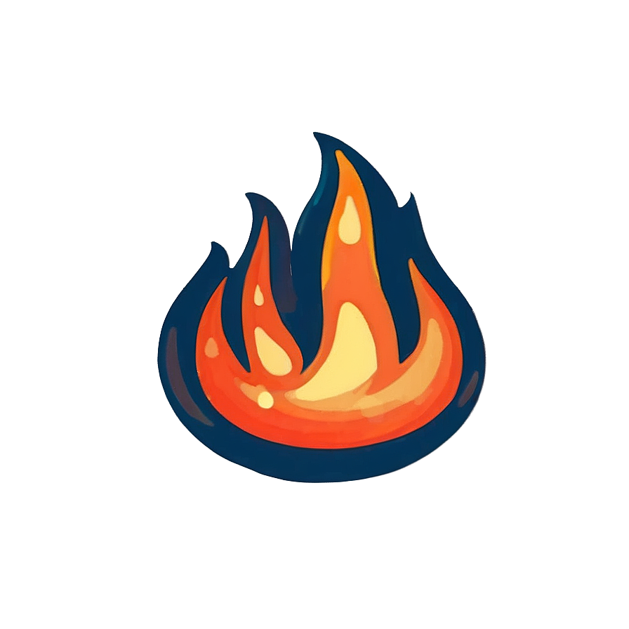 Cute Cartoon Flame Png 7 PNG Image