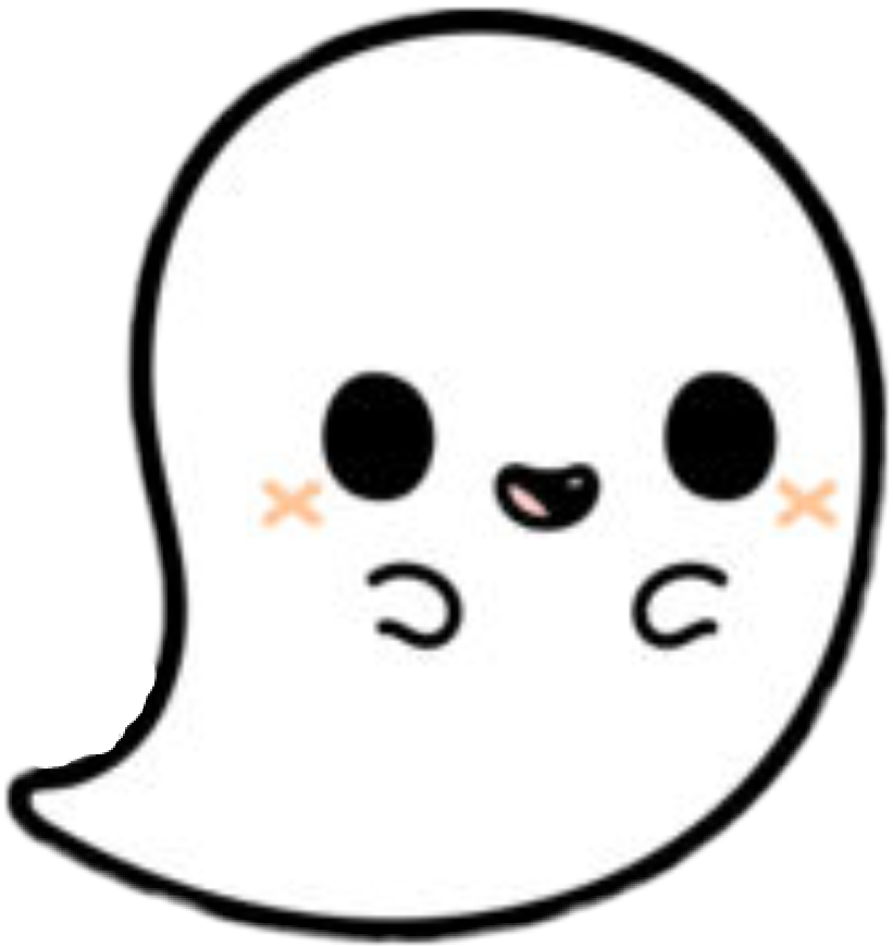 Cute Cartoon Ghost Graphic PNG Image