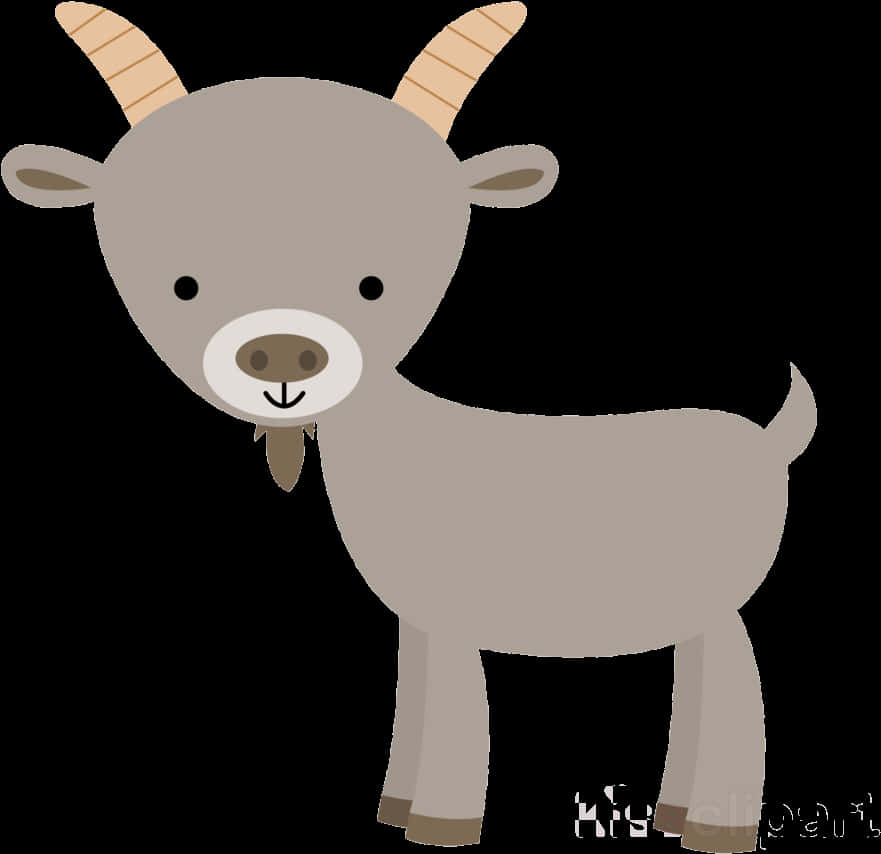 Cute Cartoon Goat PNG Image