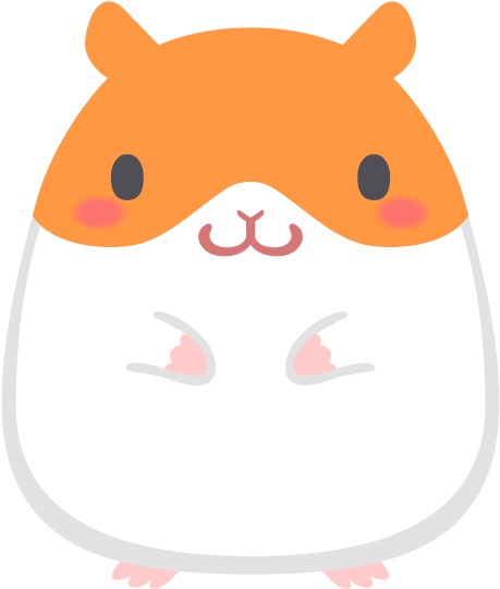 Cute Cartoon Hamster PNG Image