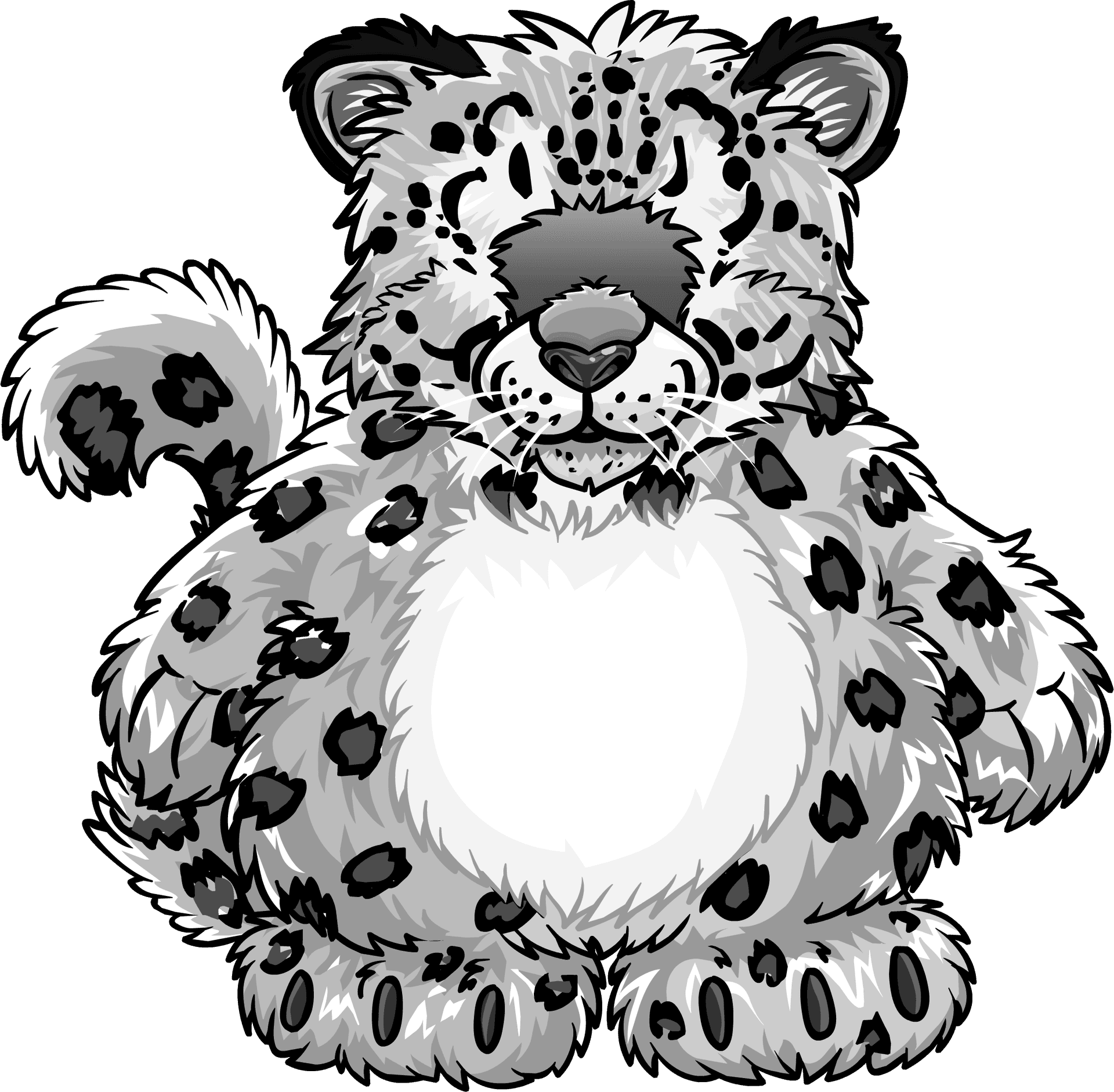 Cute Cartoon Leopard PNG Image