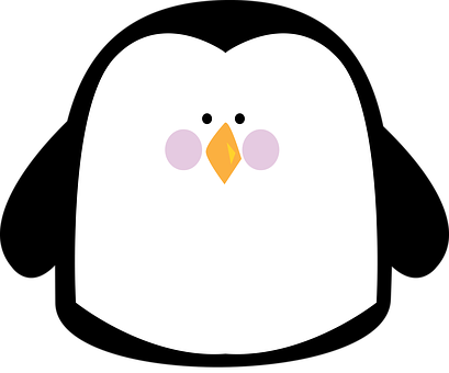 Cute Cartoon Penguin Graphic PNG Image