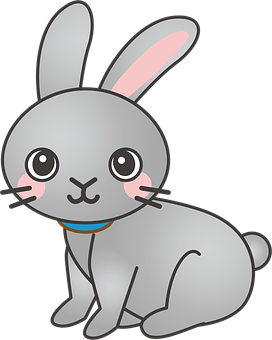 Cute Cartoon Rabbit PNG Image