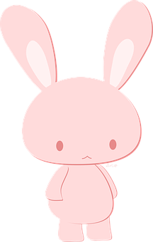 Cute Cartoon Rabbit Illustration PNG Image