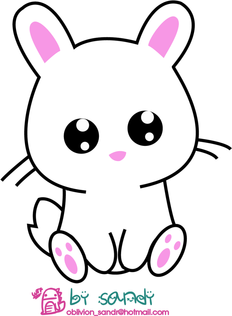 Cute Cartoon Rabbit Illustration PNG Image