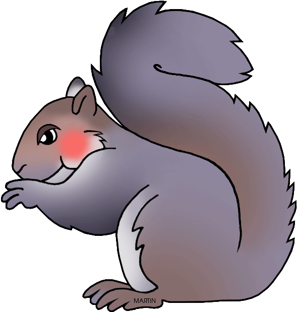 Cute Cartoon Squirrel PNG Image