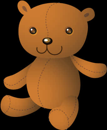 Cute Cartoon Teddy Bear PNG Image