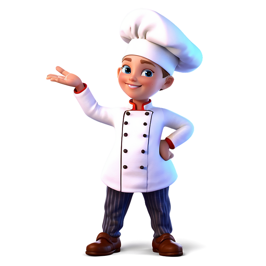 Cute Chef Hat Character Png Apn PNG Image