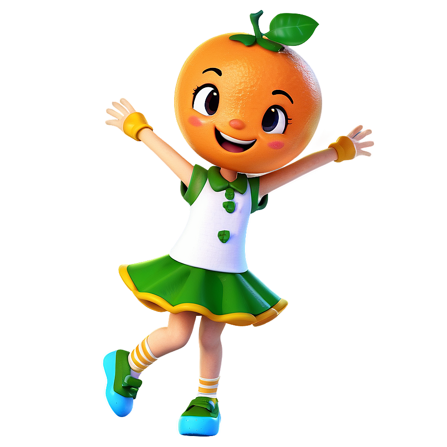 Cute Clementine Character Png Yjv PNG Image