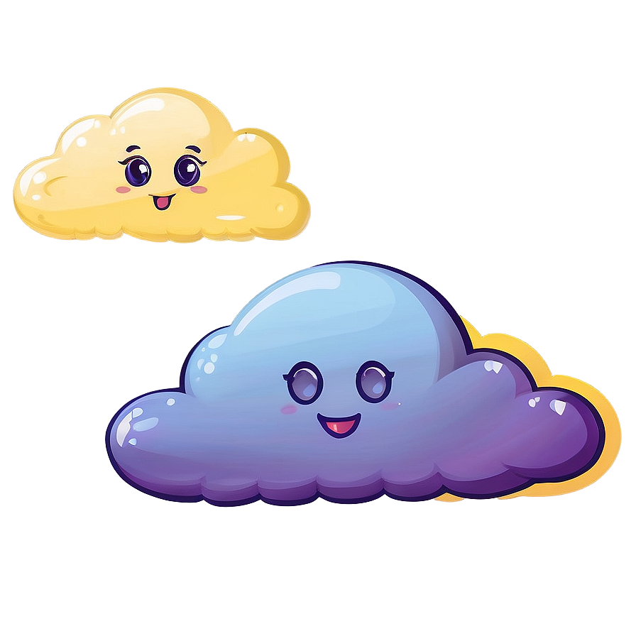 Cute Cloud B PNG Image