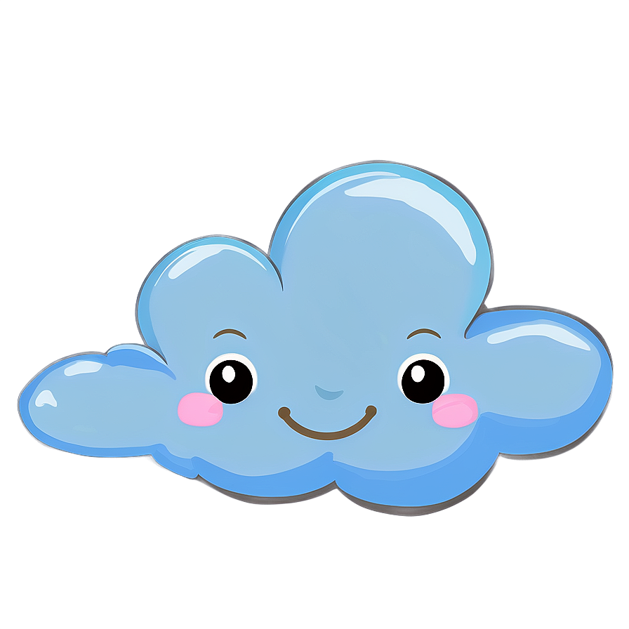 Cute Cloud Cartoon Png Ito PNG Image