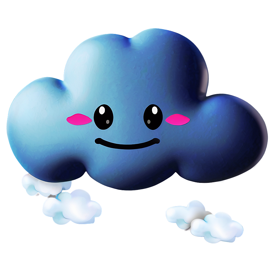 Cute Cloud Emoji Png 29 PNG Image