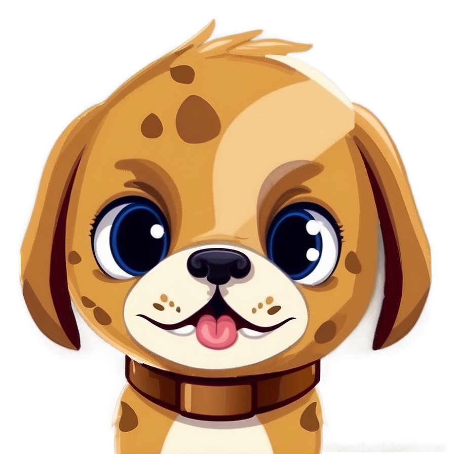 Cute Dog Face Cartoon Png Meb PNG Image