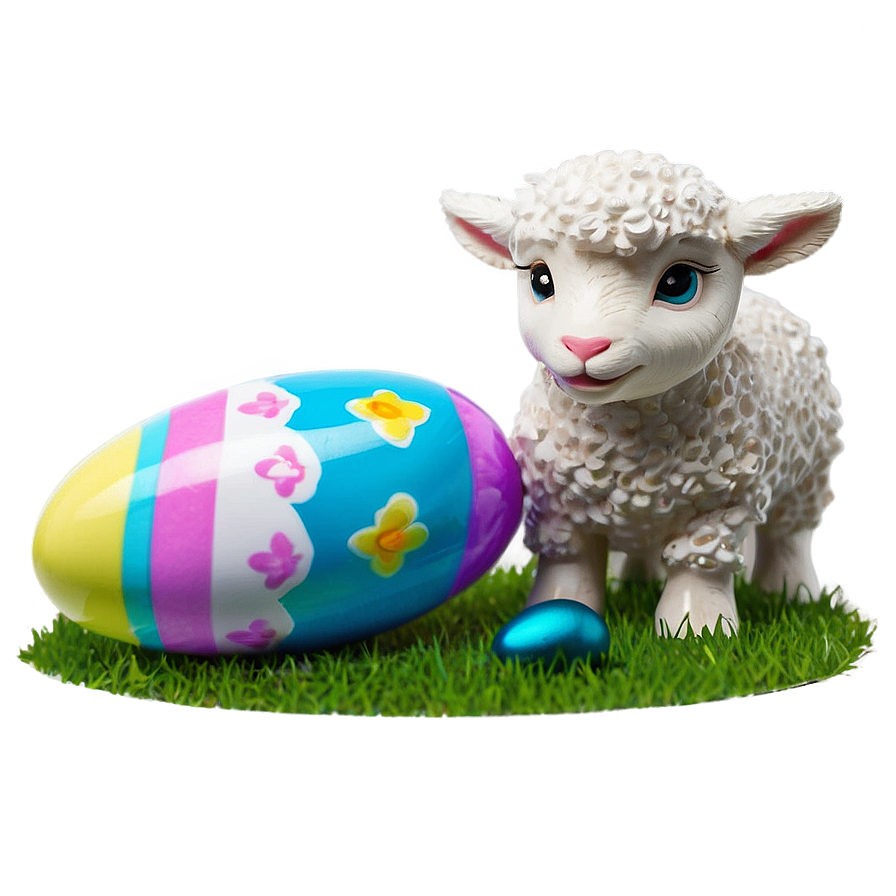 Cute Easter Lamb Png Jqd PNG Image