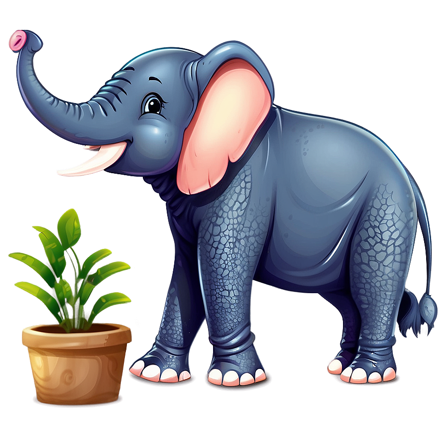 Cute Elephant Cartoon Png Vgg PNG Image