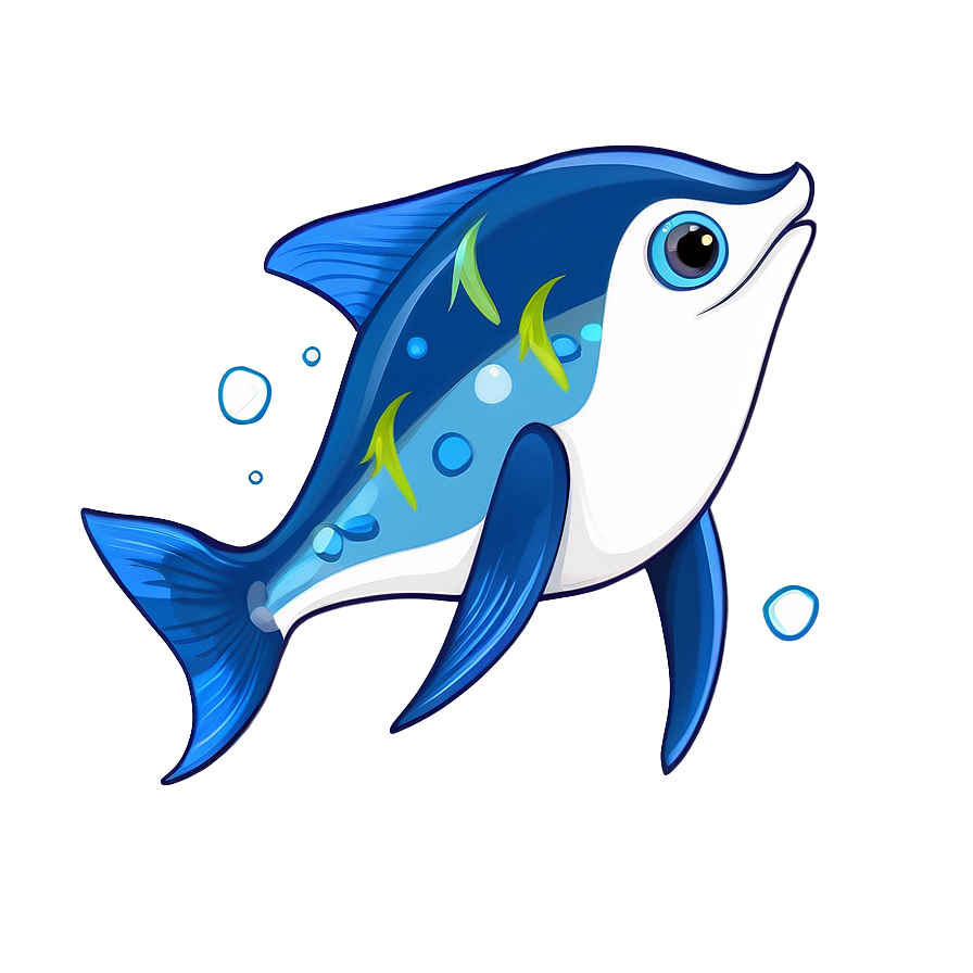 Cute Fin Illustration Png 12 PNG Image