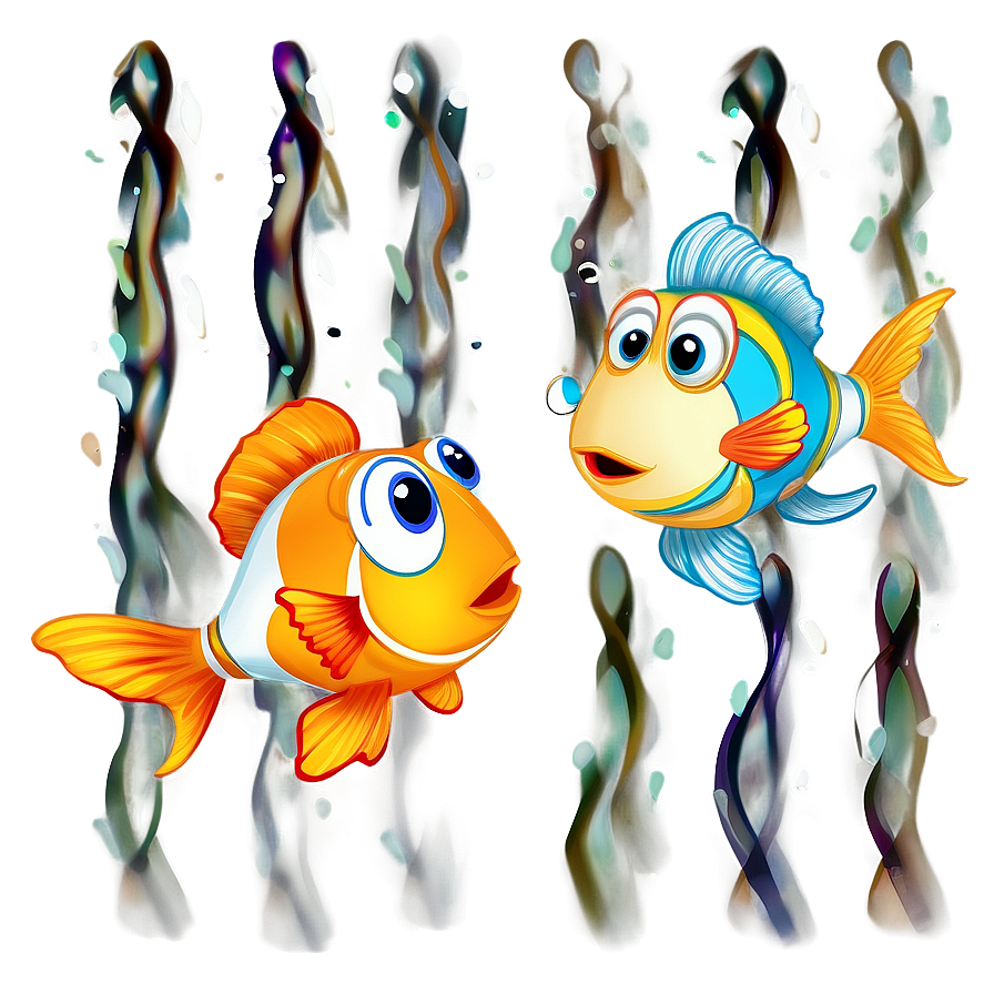 Cute Fish In Water Png Tpr PNG Image