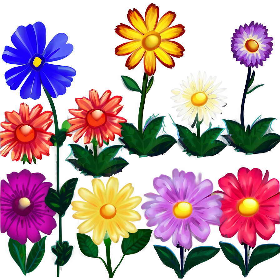 Cute Flowers A PNG Image