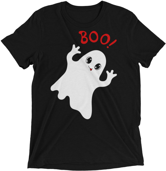 Cute Ghost Boo Graphic T Shirt PNG Image