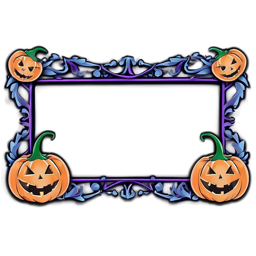 Cute Halloween Border Design Png 06202024 PNG Image