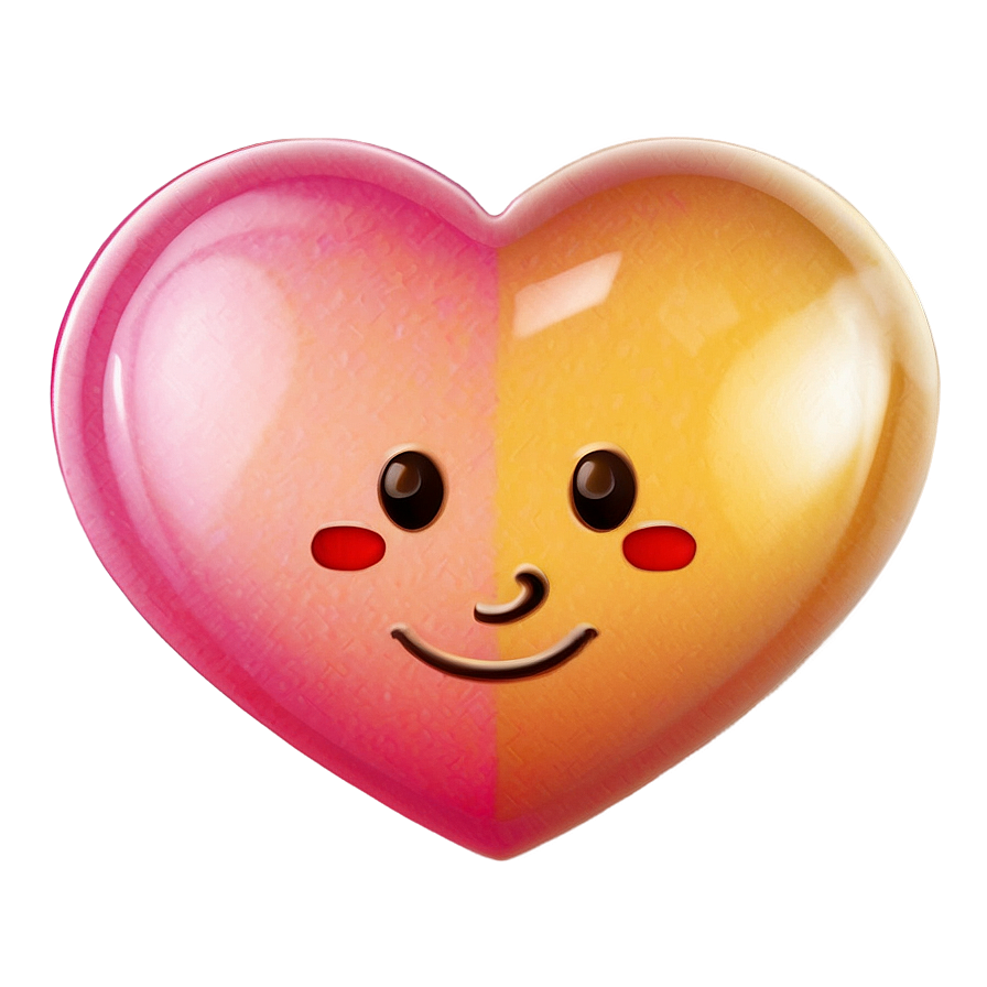 Cute Heart Emoji Png Clipart Odf PNG Image