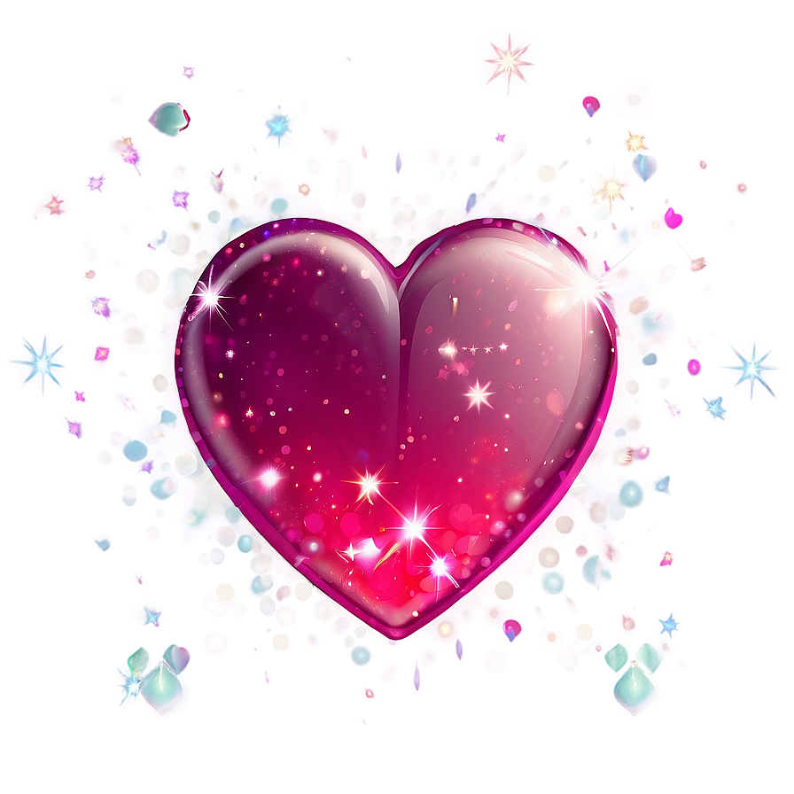 Cute Heart With Sparkles Png 05232024 PNG Image