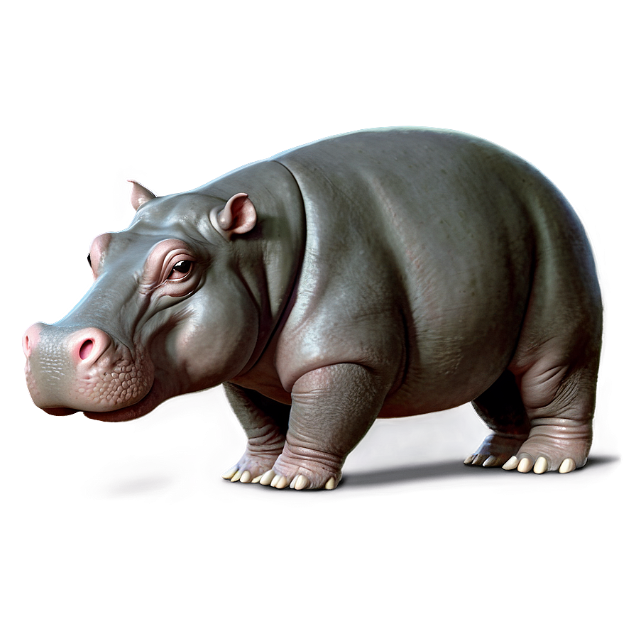 Cute Hippo Character Png 05242024 PNG Image