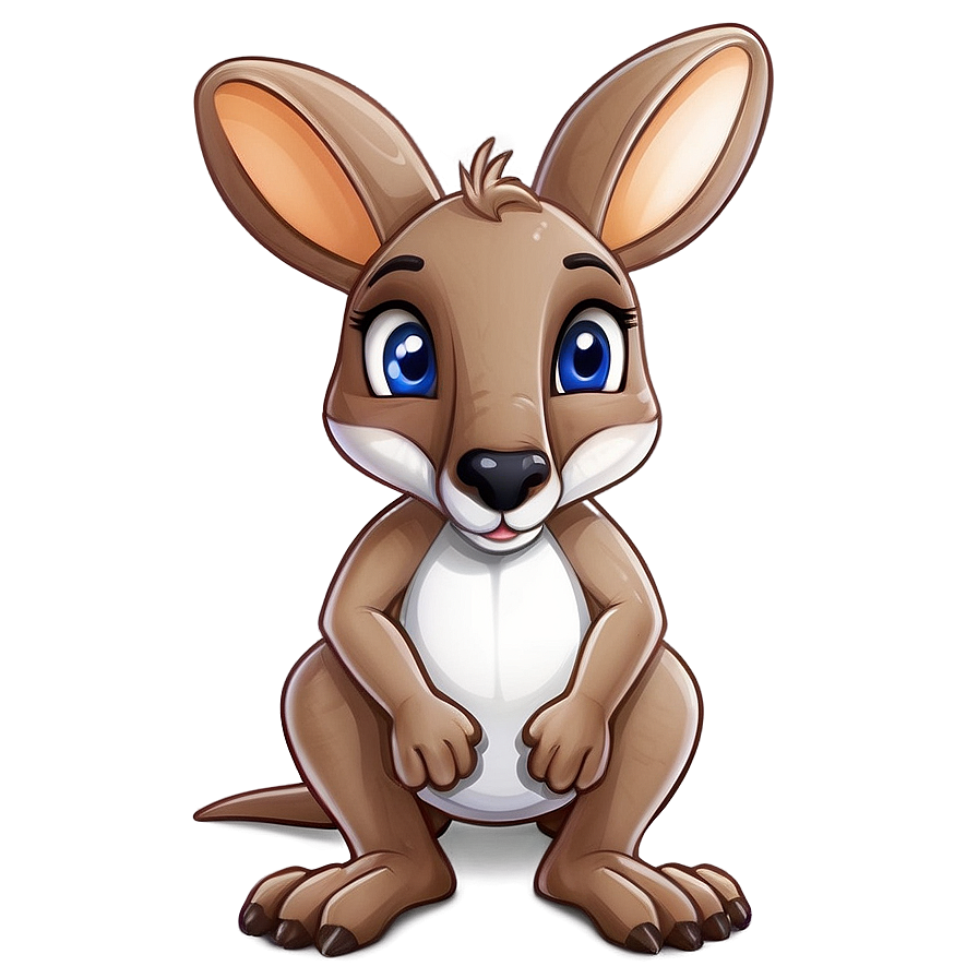 Cute Kangaroo Cartoon Png Gxa96 PNG Image