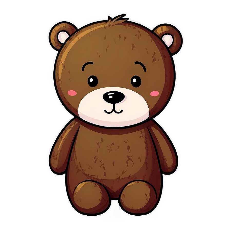 Cute Kawaii Bear Illustration Png 75 PNG Image