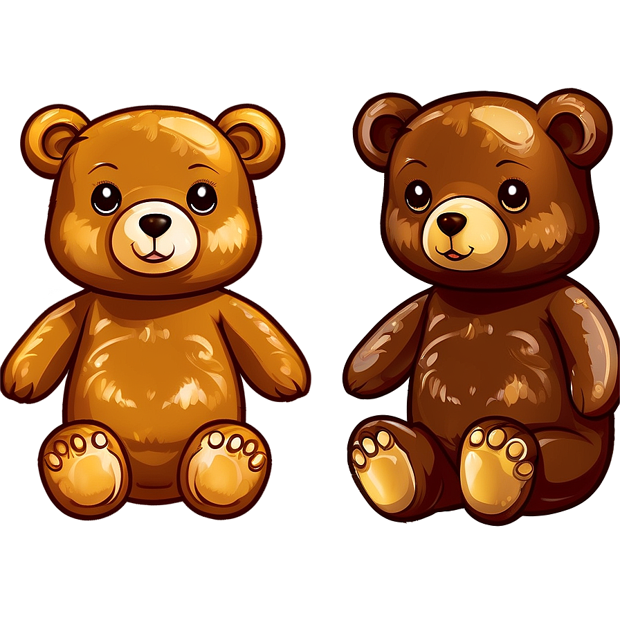 Cute Kawaii Bear Illustration Png Hbd PNG Image