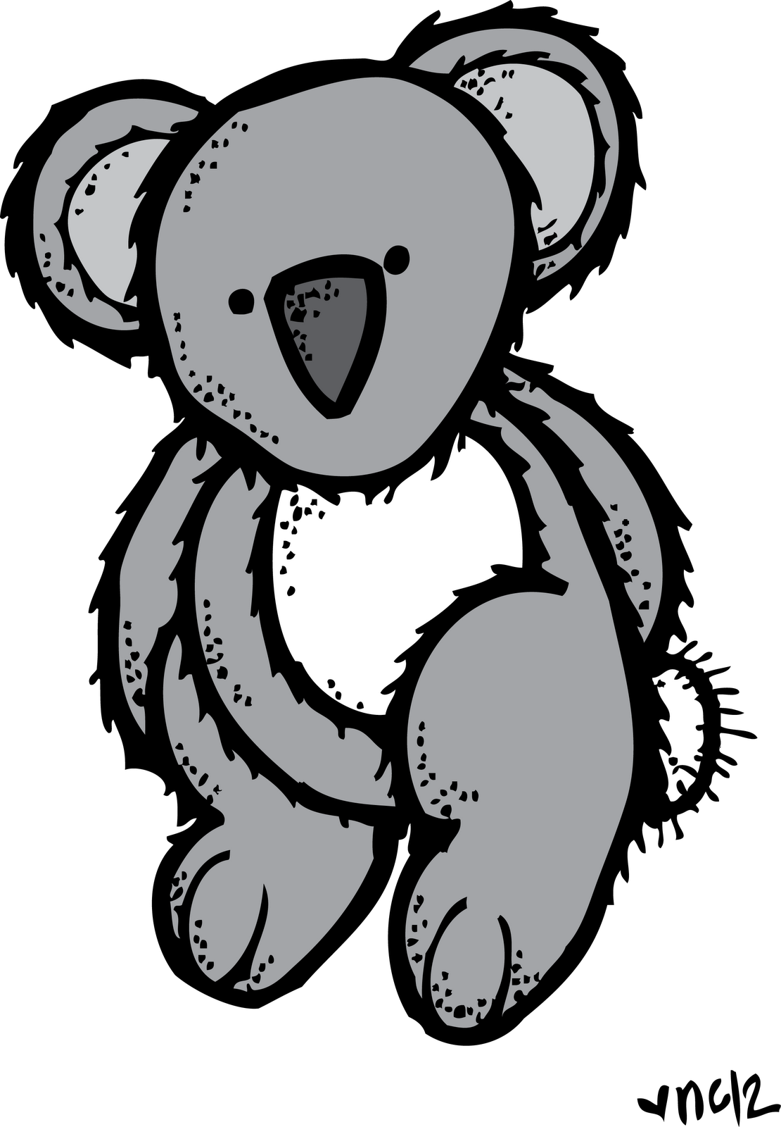 Cute Koala Cartoon Illustration PNG Image