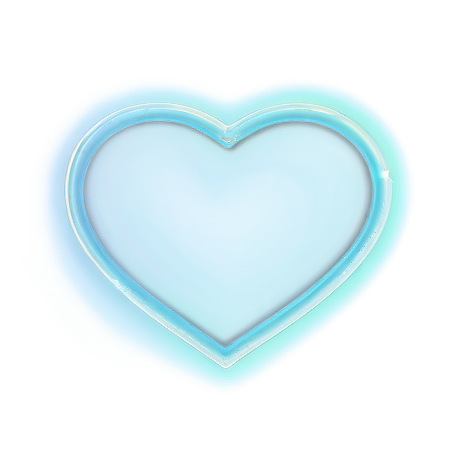 Cute Neon Heart Png Nsu PNG Image