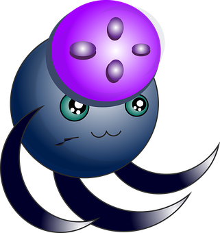 Cute Octopus With Ball PNG Image