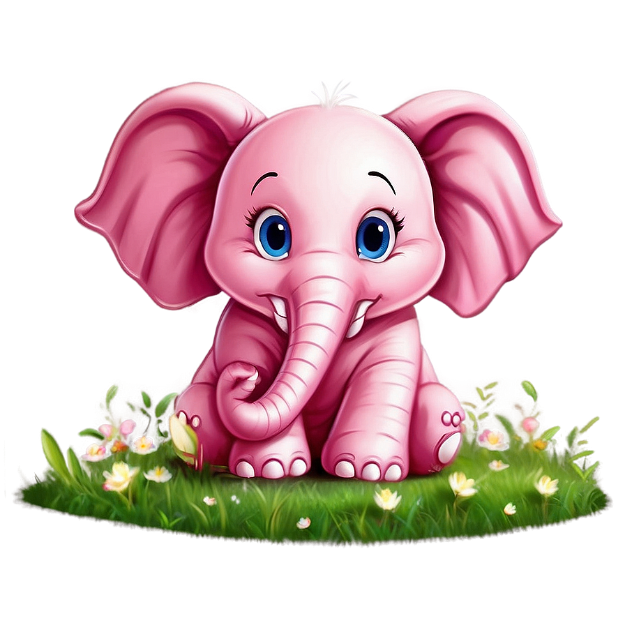 Cute Pink Elephant Png 58 PNG Image