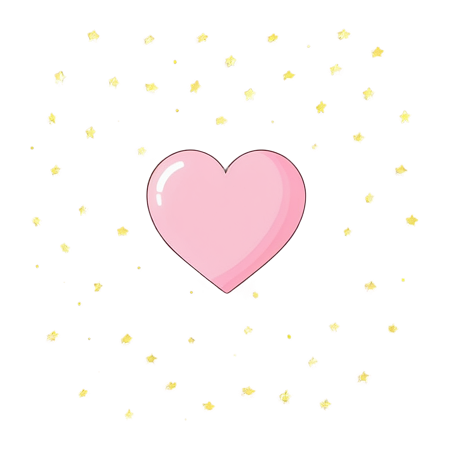 Cute Pink Heart Illustration Png 05232024 PNG Image