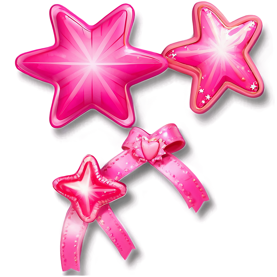 Cute Pink Stars Png Lso PNG Image