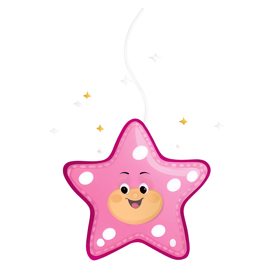 Cute Pink Stars Png Qad65 PNG Image