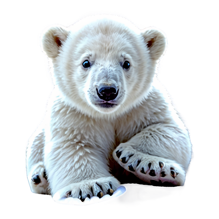 Cute Polar Bear Cub Png Gsk24 PNG Image