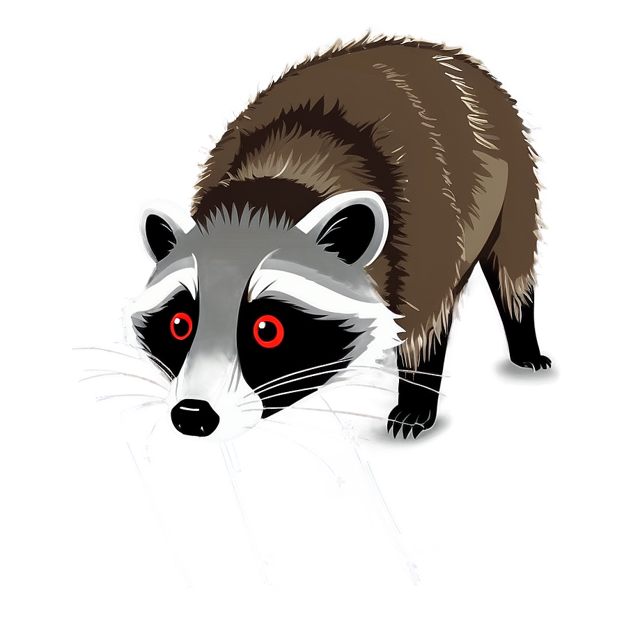 Cute Raccoon Illustration Png Ggm2 PNG Image